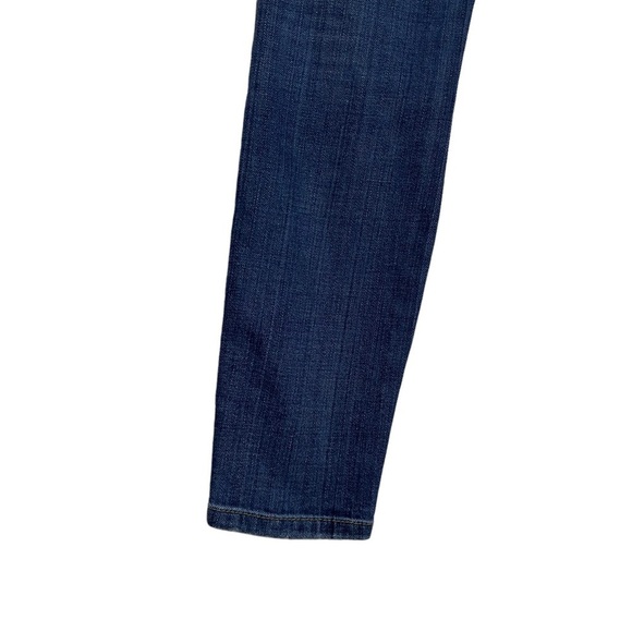 Current/Elliott The Stiletto Dark Shredded Distressed Mid Rise Ankle Jeans 25 - Picture 9 of 16